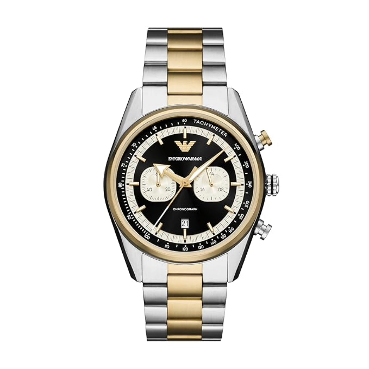 Emporio Armani Racer Black Dial Chronograph Analog Men Watch AR11678