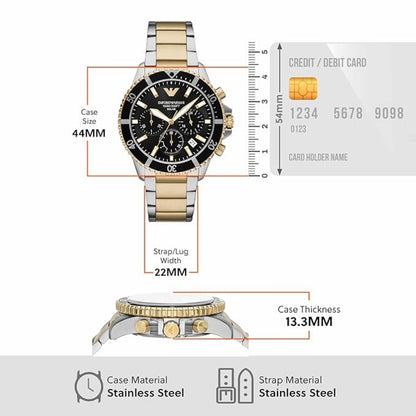 Emporio Armani World Explorer Solar-Powered Chronograph Men Watch AR11680