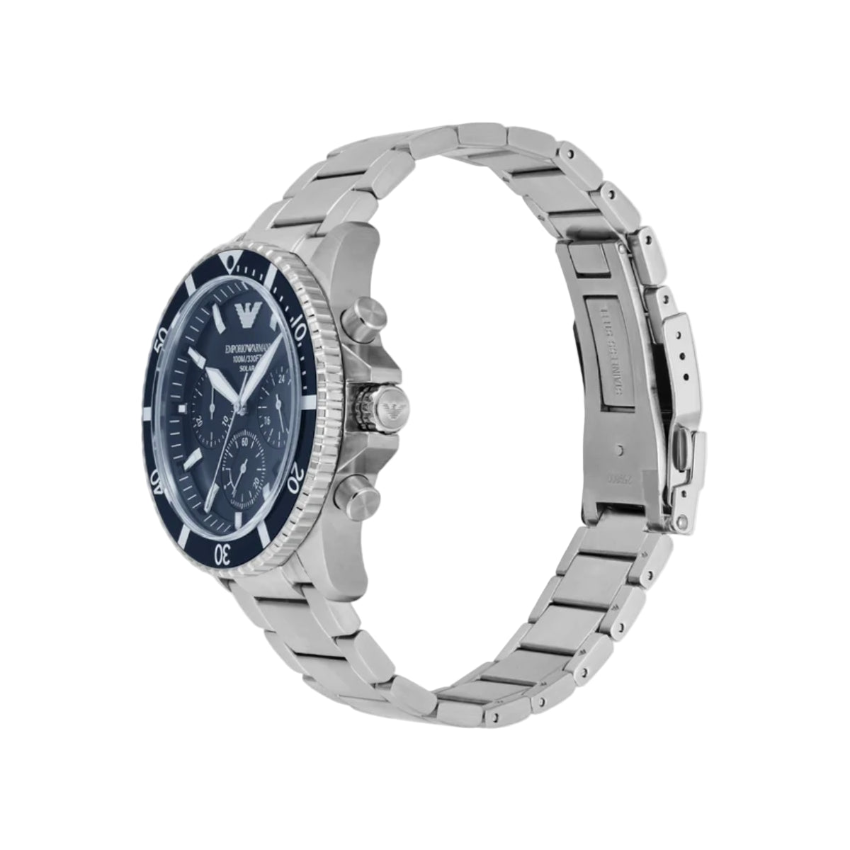 Emporio Armani World Explorer Solar Blue Dial Chronograph Men Watch AR11681