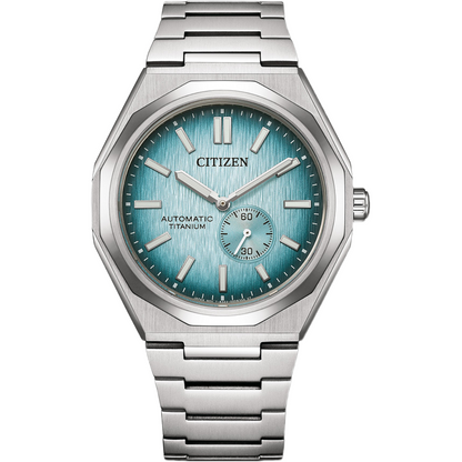 Citizen GreyBlue Dial Zenshin 60 Three-hand Men's Watch - NK5020-58L