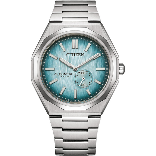 Citizen GreyBlue Dial Zenshin 60 Three-hand Men's Watch - NK5020-58L