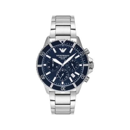 Emporio Armani World Explorer Solar Blue Dial Chronograph Men Watch AR11681