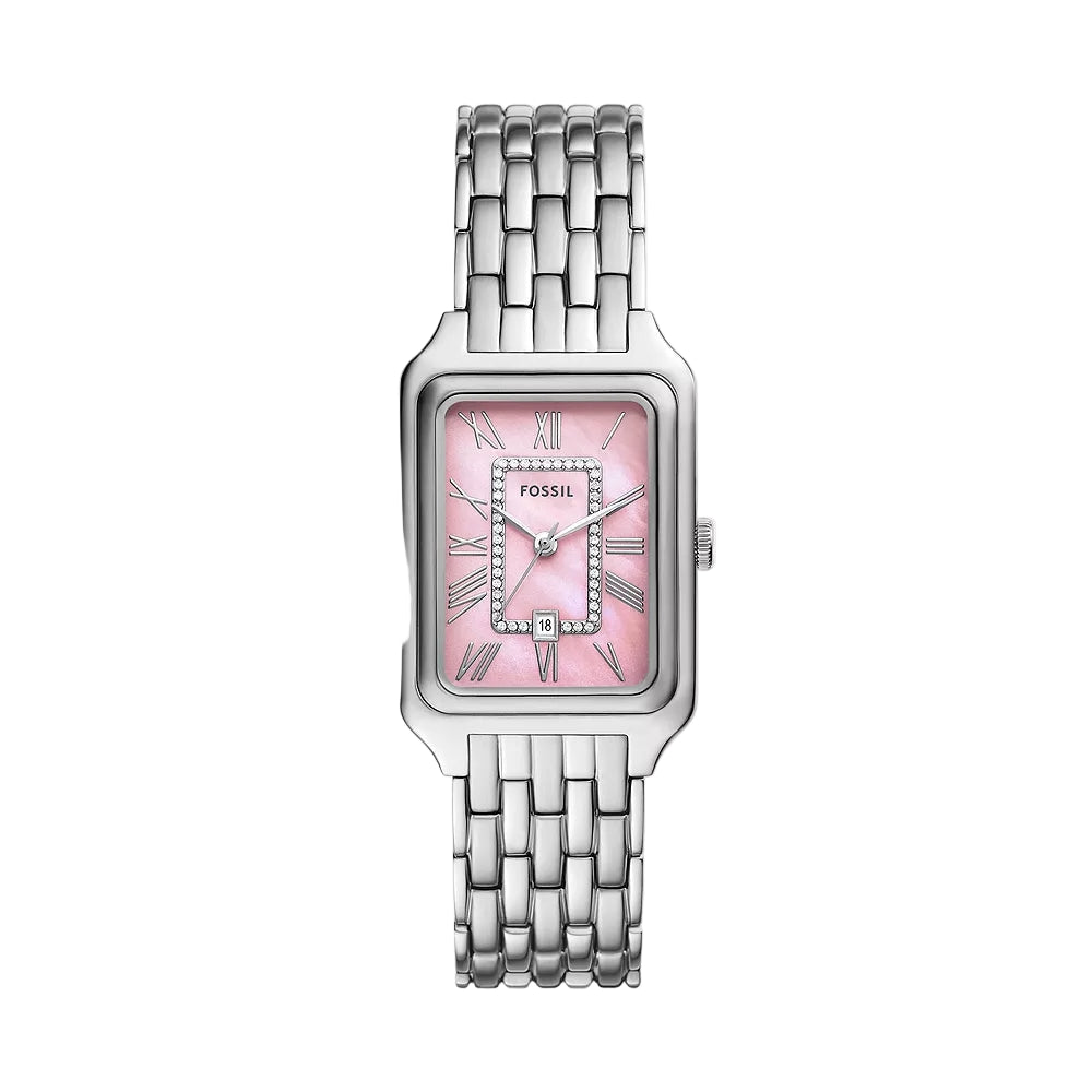Fossil Raquel Three-Hand With Date Stainless Steel Women Watch ES5401