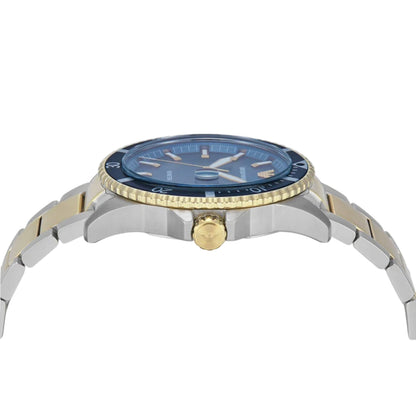 Emporio Armani Blue Dial With Date Two-Tone Men Watch AR11682