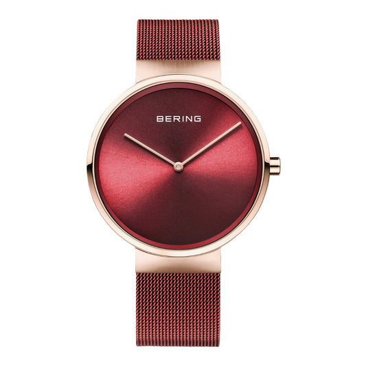 Bering Classic Red Dial Analog Women Watch 14539-363