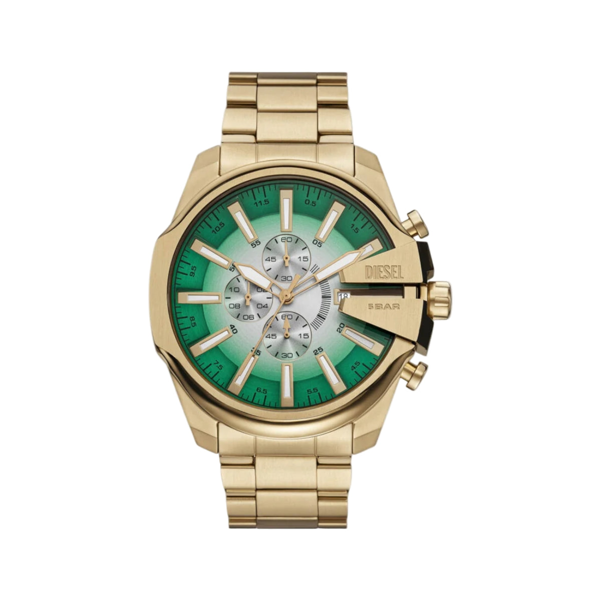 Diesel Mega Chief Slim Quartz Two Tone Dial Chronograph Men Watch DZ4684