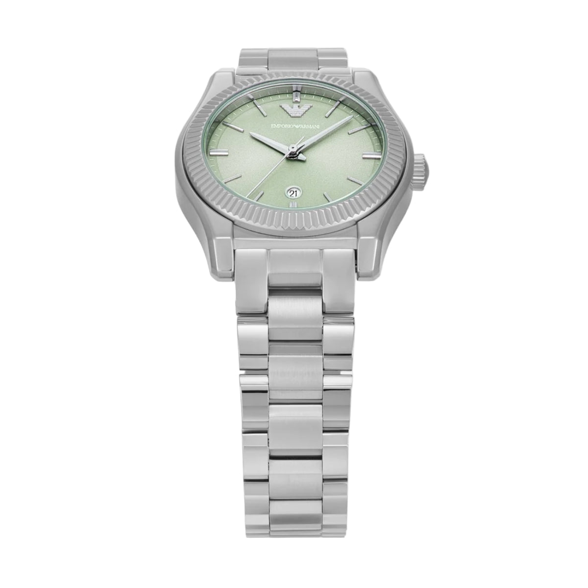 Emporio Armani Quartz Green Dial Analog Stainless Steel Women Watch AR11656