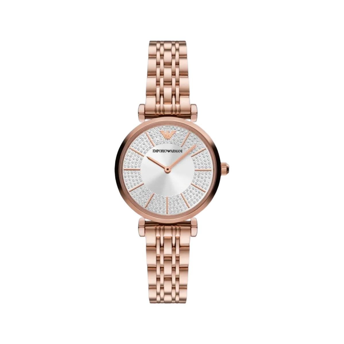 EMPORIO ARMANI Gianni T-Bar Silver Dial Analog Women's Watch AR11446