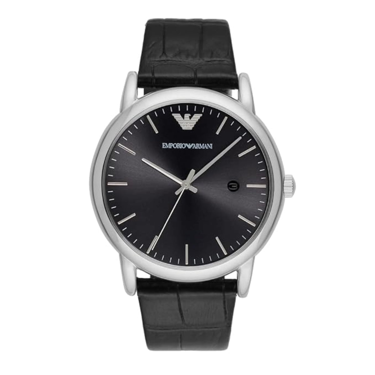 Emporio Armani Luigi Black Round Dial Analog Men Watch AR2500
