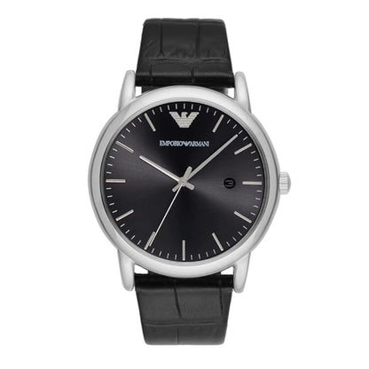 Emporio Armani Luigi Black Round Dial Analog Men Watch AR2500