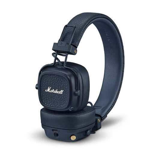 Marshall MAJOR V Wireless on-ear headphones with 100+ hours of playtime Blue