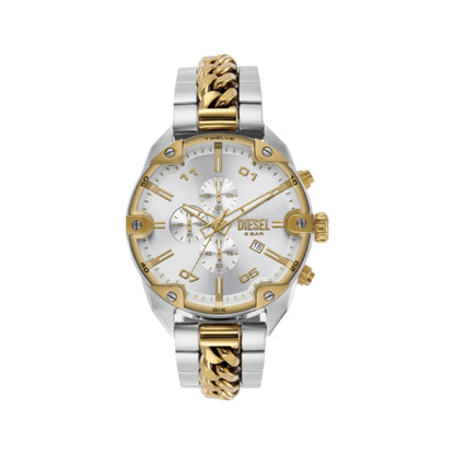 DZ4629 DIESEL | Silver Dial Spiked Chronograph Watch for Men