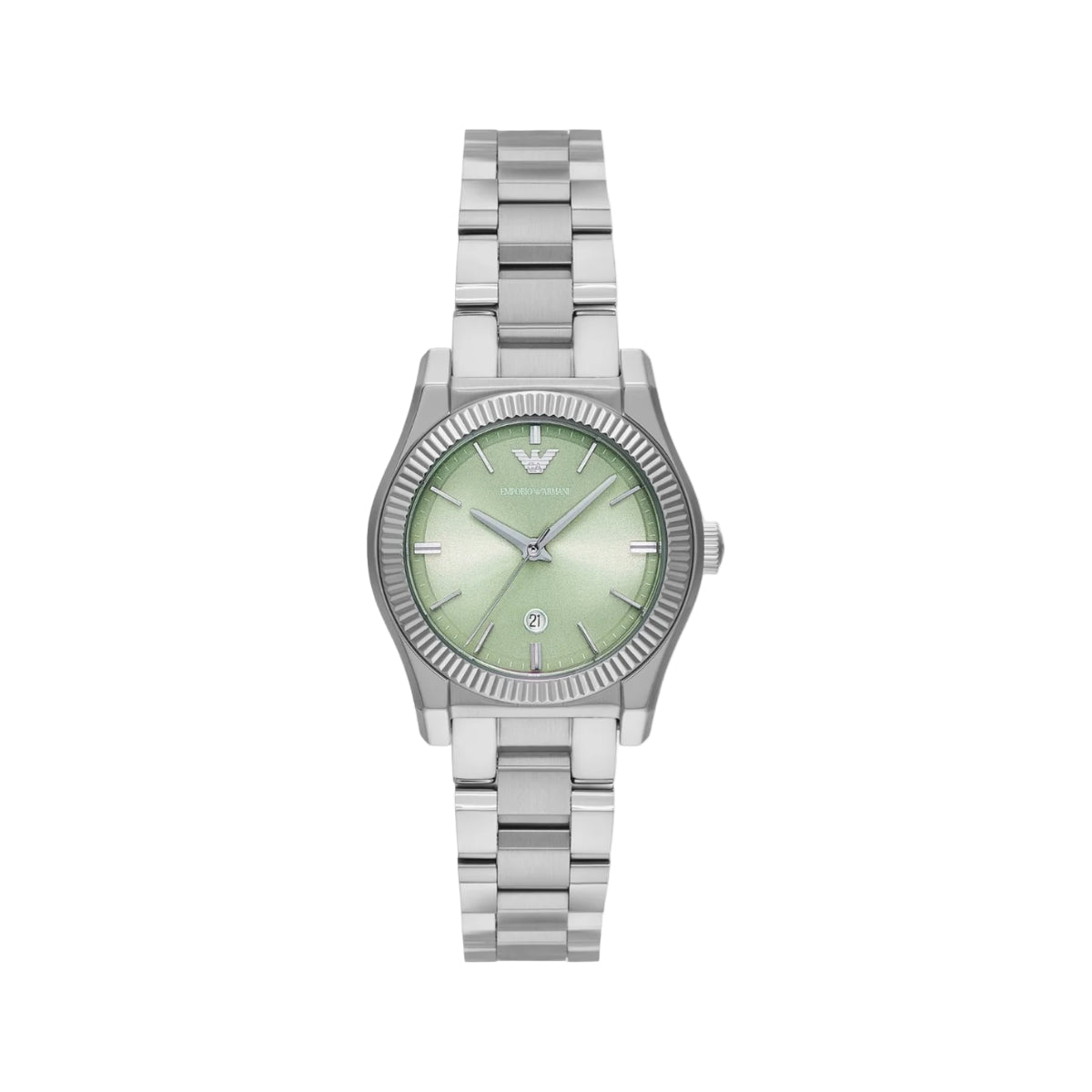 Emporio Armani Quartz Green Dial Analog Stainless Steel Women Watch AR11656