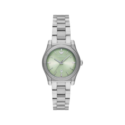 Emporio Armani Quartz Green Dial Analog Stainless Steel Women Watch AR11656