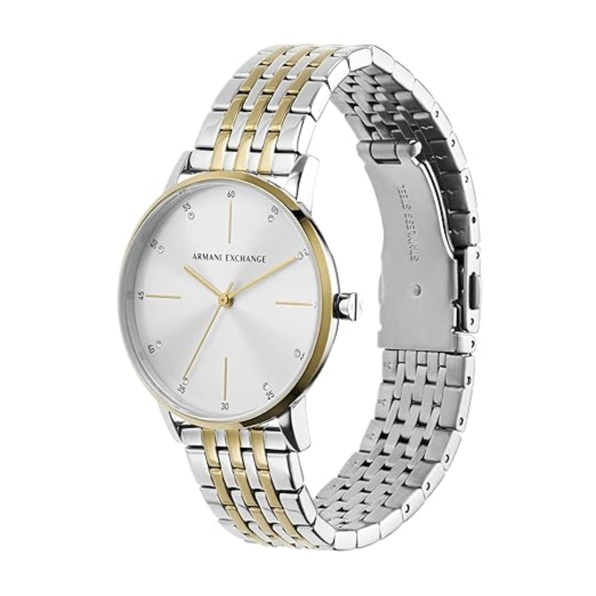 Armani Exchange Two-tone three-hand Men's Watch With bracelet AX7156SET