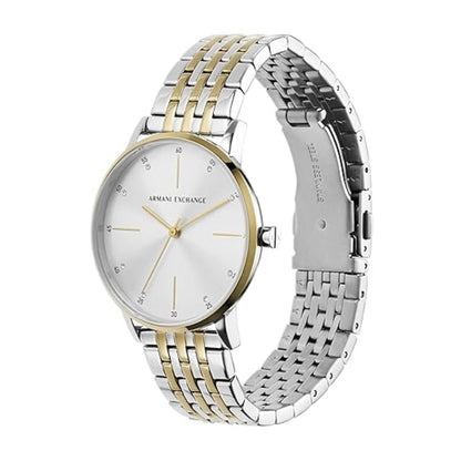 Armani Exchange Two-tone three-hand Men's Watch With bracelet AX7156SET