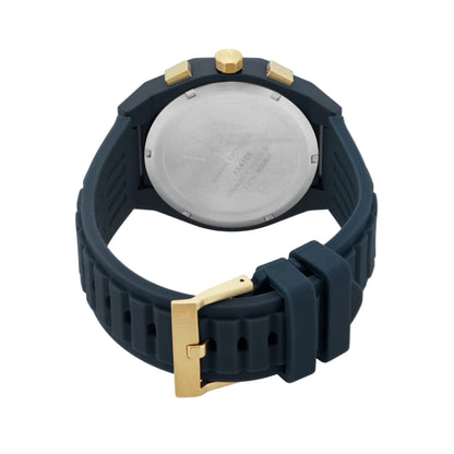 Armani Exchange Sync Blue Dial Chronograph Silicone Strap Men Watch AX4168