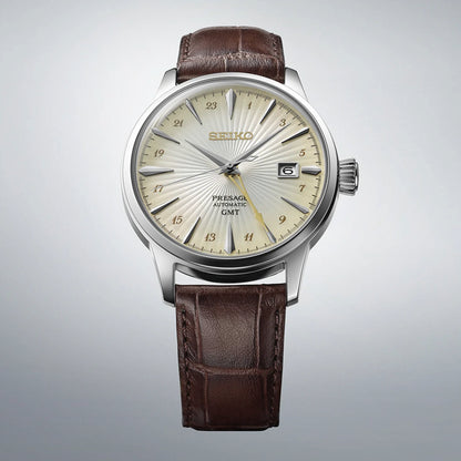SEIKO Presage ‘Rusty Nail’ Cocktail Time GMT Men Watch SSK041J1