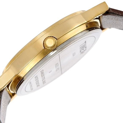 Timex Men Champagne Round Dial Analog Watch - A501