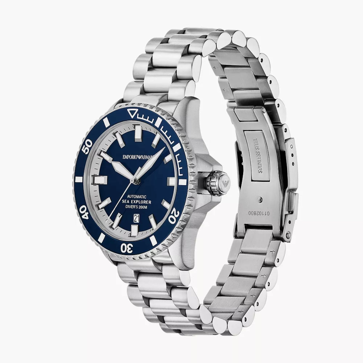Emporio Armani Sea Explorer Blue Dial Automatic Men Watch AR60087