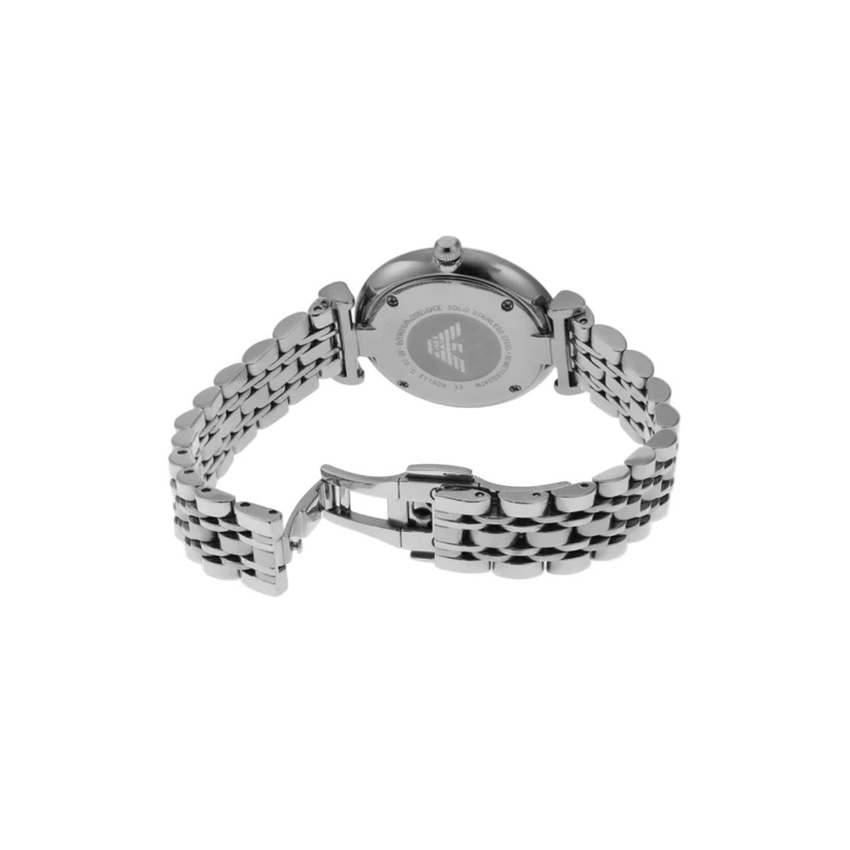 Emporio Armani Gianni T-Bar Quartz Silver Dial Analog Women Watch AR1925