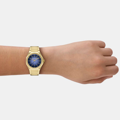 Armani Exchange Quartz Blue Dial Analog Stainless Steel Women Watch AX4620