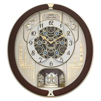 Seiko Wall Clock Melody in Motion Oval Plastic QXM291B