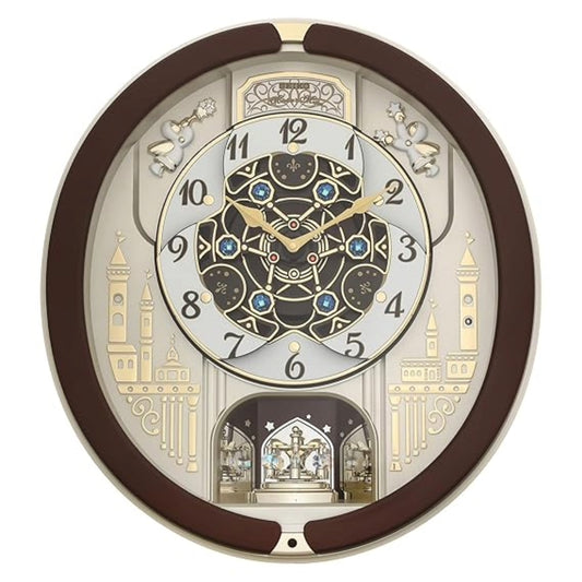 Seiko Wall Clock Melody in Motion Oval Plastic QXM291B
