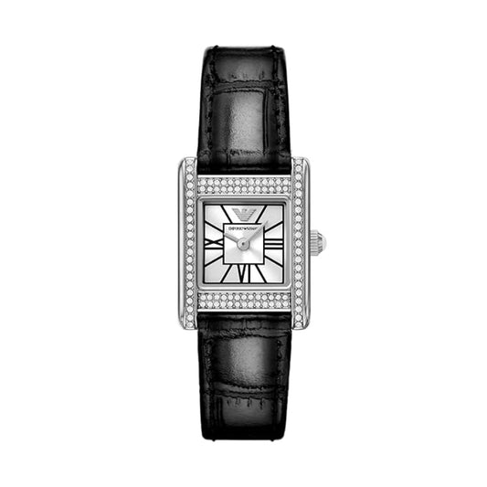 Emporio Armani Genni Silver Rectangular Dial Women Watch AR11660