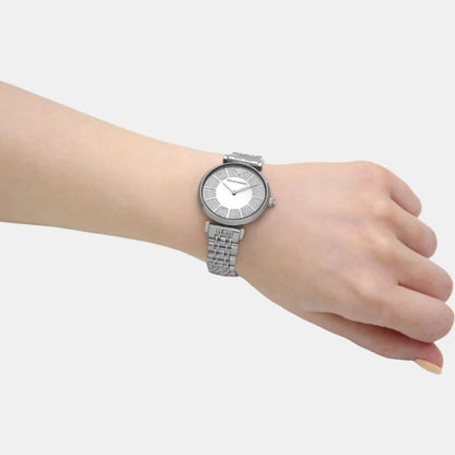 EMPORIO ARMANI Gianni T-Bar Silver Dial Analog Women's Watch AR11445