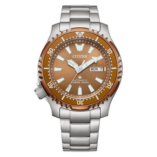 Citizen Promaster Brown Dial Analog Automatic Men’s Watch - NY0164-65X