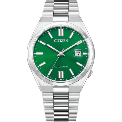 Citizen Mechanical Green Dial Analog Stainless Steel Men Watch - NJ0150-81X