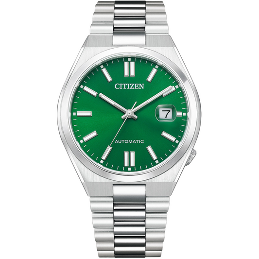 Citizen Mechanical Green Dial Analog Stainless Steel Men Watch - NJ0150-81X