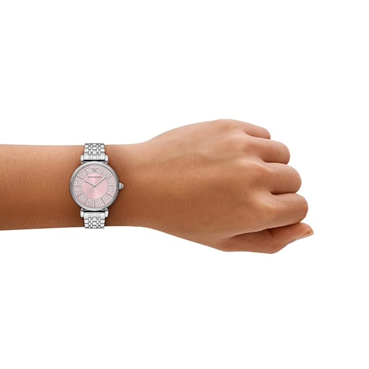 Emporio Armani Quartz Pink Dial Analog Women's Watch AR11686