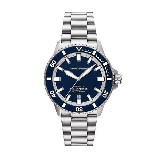 Emporio Armani Sea Explorer Blue Dial Automatic Men Watch AR60087