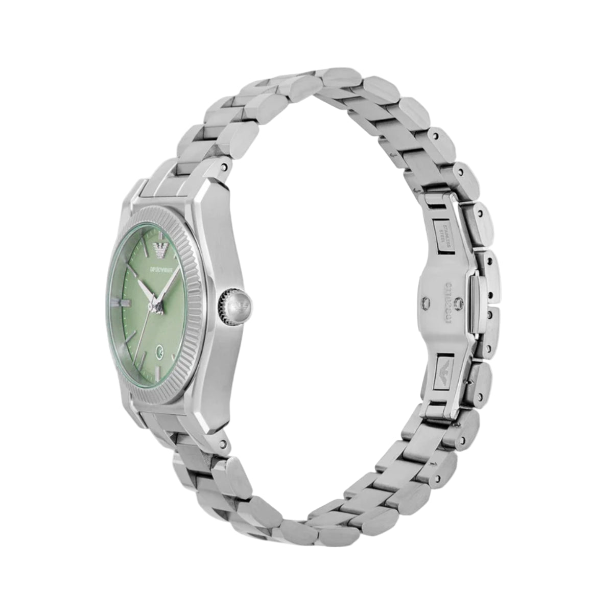 Emporio Armani Quartz Green Dial Analog Stainless Steel Women Watch AR11656