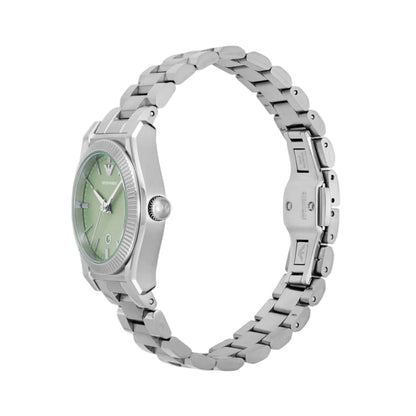 Emporio Armani Quartz Green Dial Analog Stainless Steel Women Watch AR11656