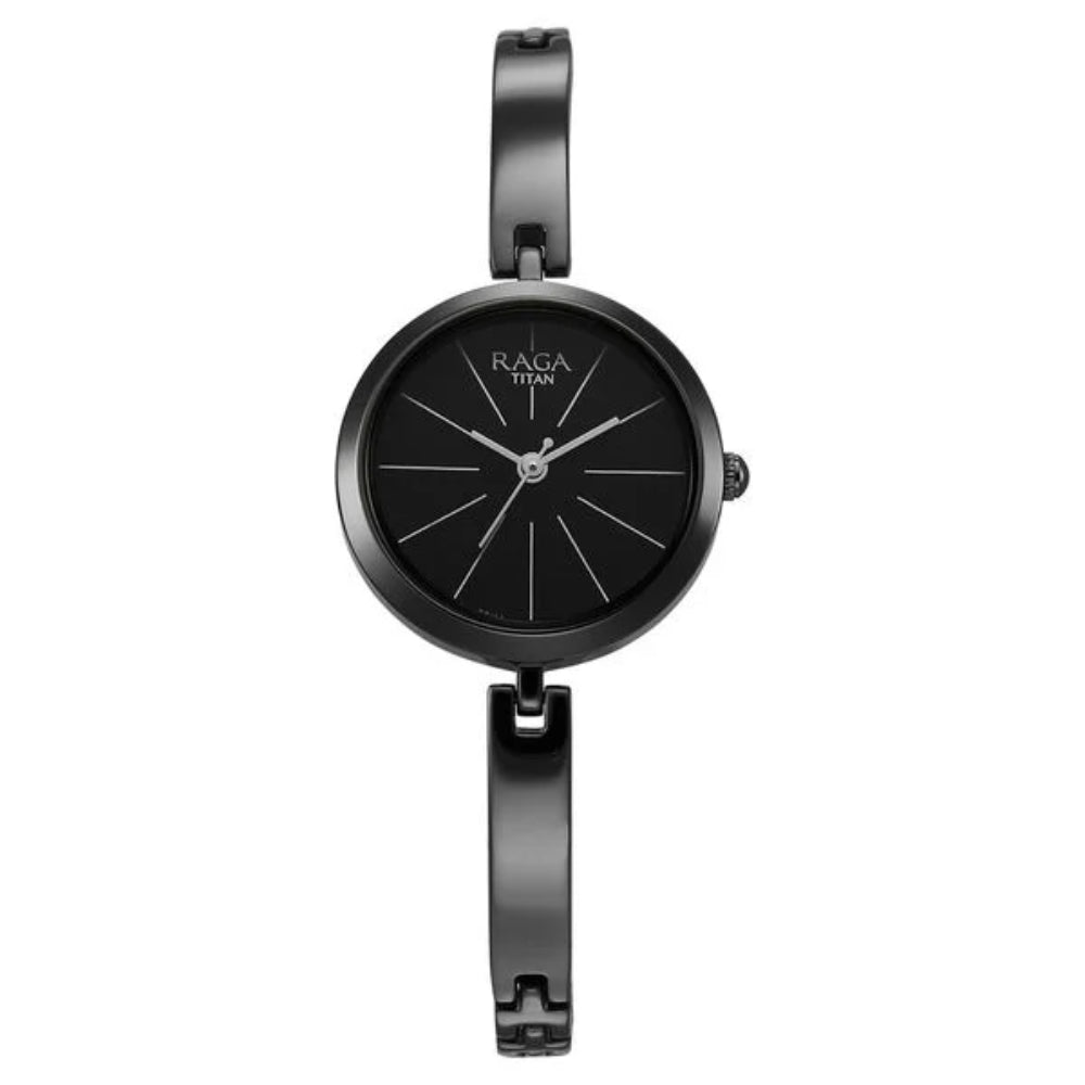 Titan Raga Viva Quartz Analog Black Dial Watch for Women NS2606QM04
