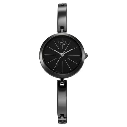Titan Raga Viva Quartz Analog Black Dial Watch for Women NS2606QM04