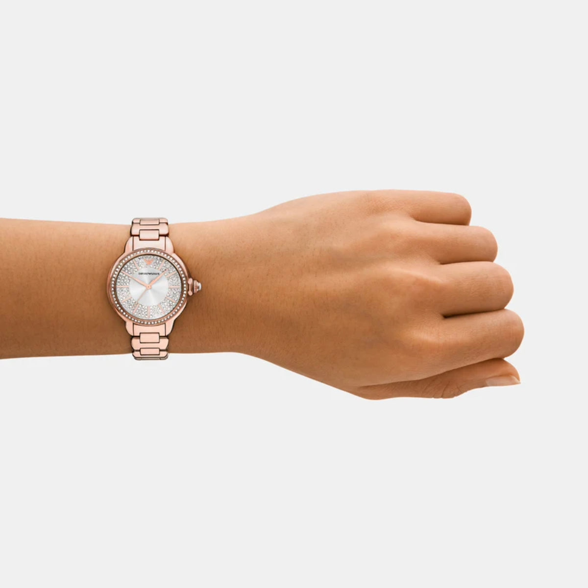 Emporio Armani Quartz Silver Dial Analog Stainless Steel Women Watch AR11633