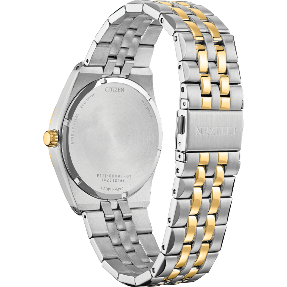 Citizen Eco-Drive Black Dial Analog With Stainless Steel Men Watch BM7334-58E