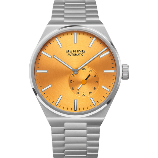 Bering Orange Dial Automatic Analog Watch For Men 19441-701