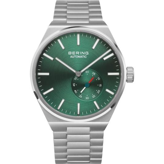 Bering Green Dial Automatic Analog Stainless Steel Men Watch 19441-708
