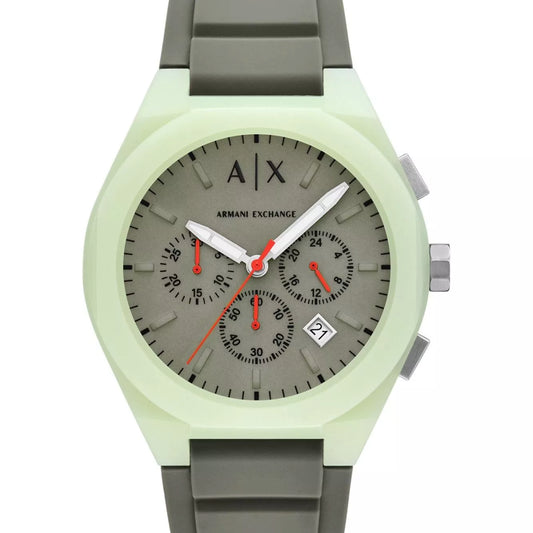 Armani Exchange Quartz Rafael Green Dial Chronograph Analog Men's Watch AX4171