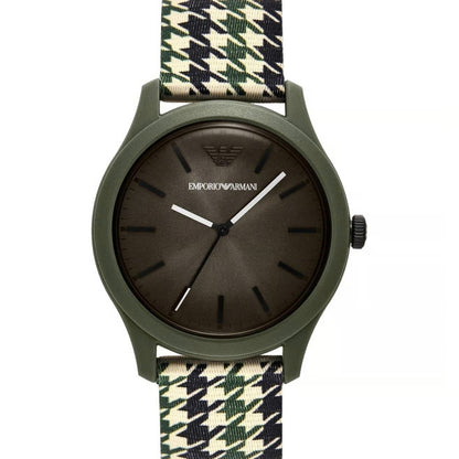 Emporio Armani Three hand tide ocean material Nylon Fabric Men Watch AR11694