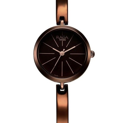 Titan Raga Viva Quartz Analog Brown Dial Watch for Women NS2606QM03