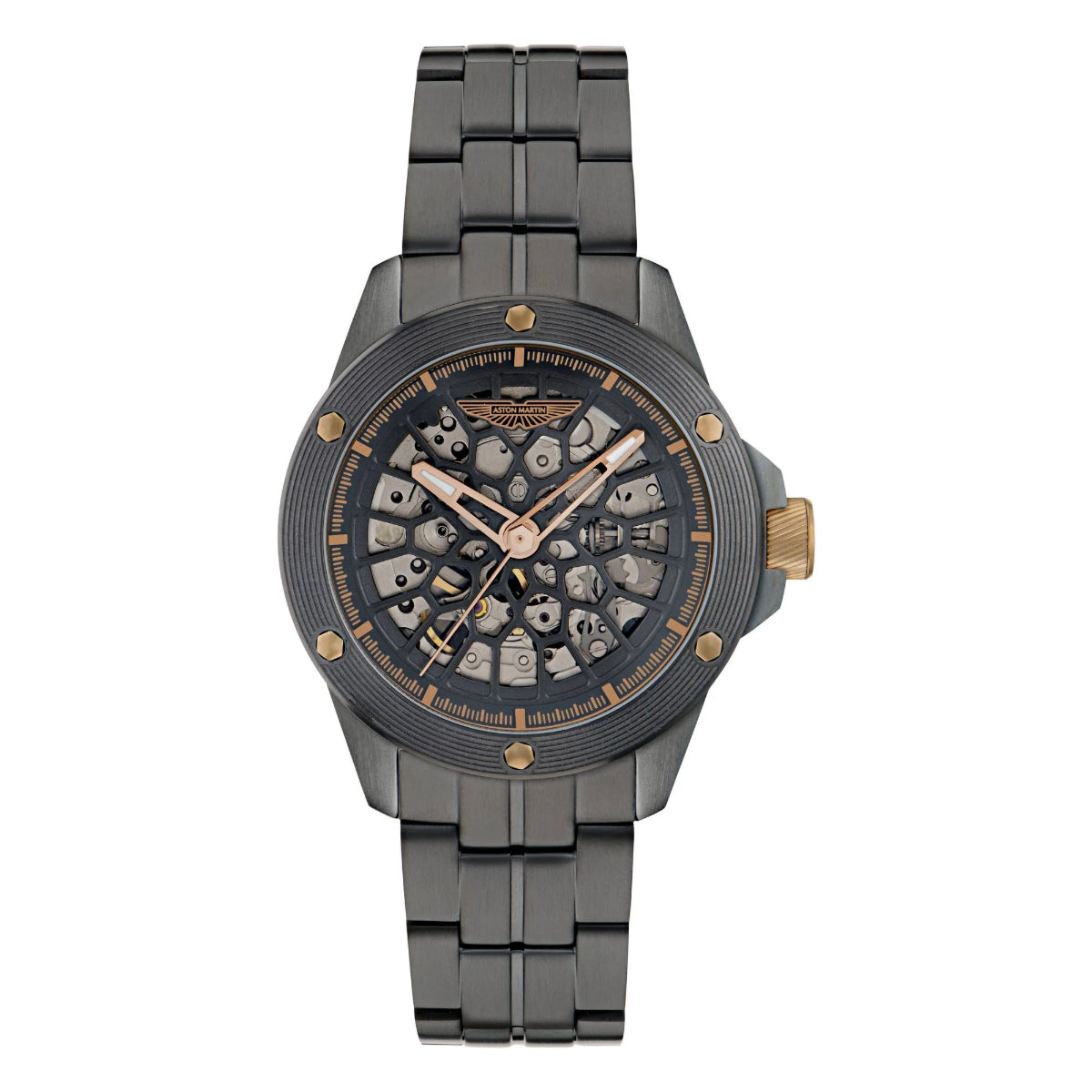 Aston Martin Black Dial Mechanical Automatic Men's Watch MTRR1F5033E