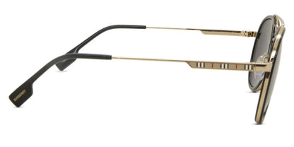 Burberry Men's Polarized Gold Oval Sunglasses BE3125-101781-59