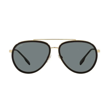 Burberry Men's Polarized Gold Oval Sunglasses BE3125-101781-59