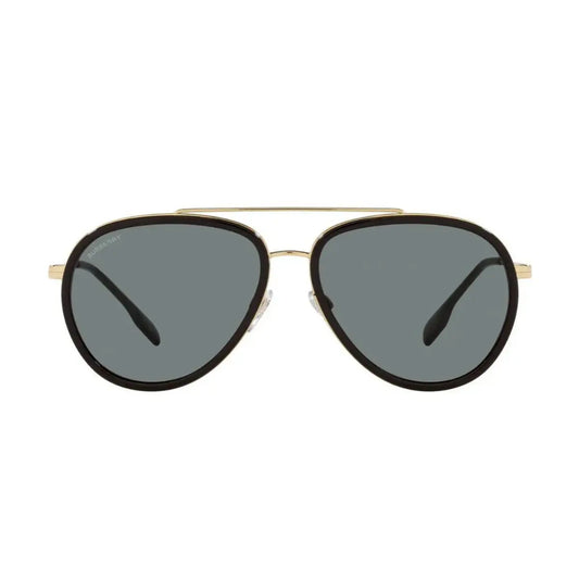 Burberry Men's Polarized Gold Oval Sunglasses BE3125-101781-59